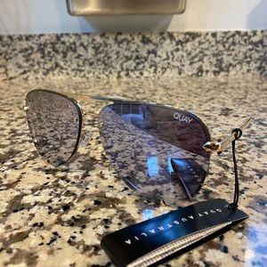 Quay High Key Rimless Gold/Lilac